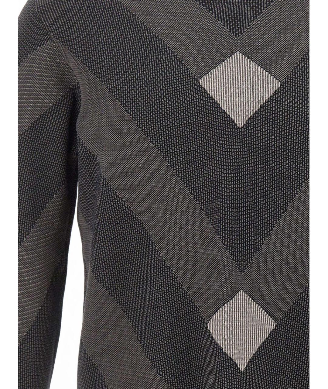 EMPORIO ARMANI Синий хлопковый джемпер / свитер, фото 3