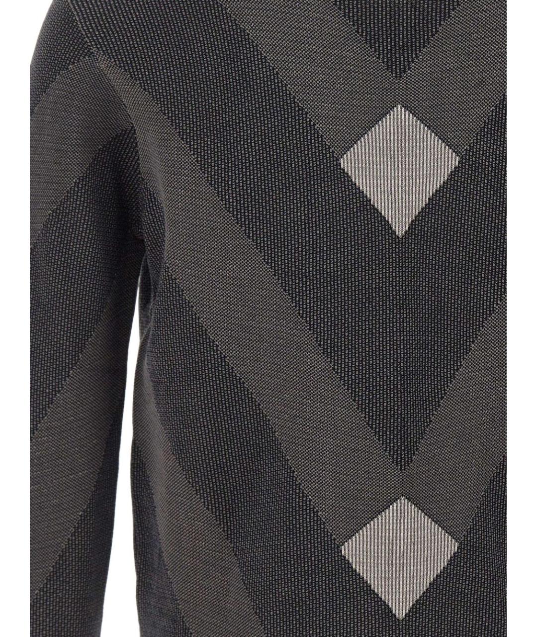EMPORIO ARMANI Синий хлопковый джемпер / свитер, фото 4