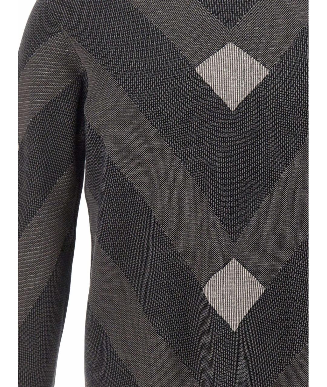 EMPORIO ARMANI Синий хлопковый джемпер / свитер, фото 2