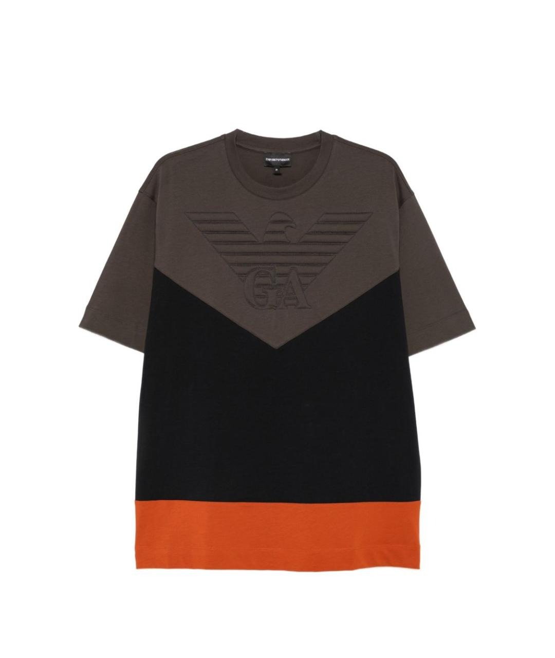 EMPORIO ARMANI Мульти хлопковая футболка, фото 1