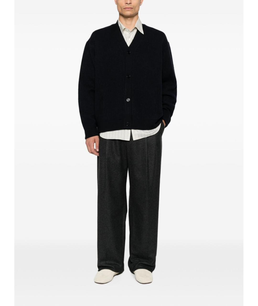 EMPORIO ARMANI Серые полиамидовые повседневные брюки, фото 3