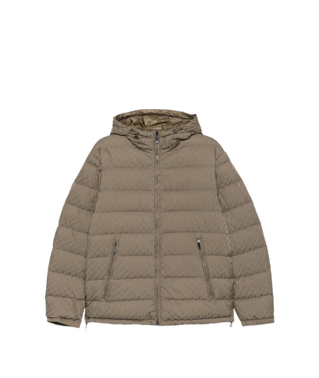 EMPORIO ARMANI Серое полиамидовое пальто, фото 1