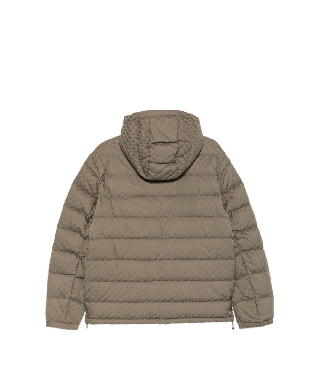 EMPORIO ARMANI Серое полиамидовое пальто, фото 2