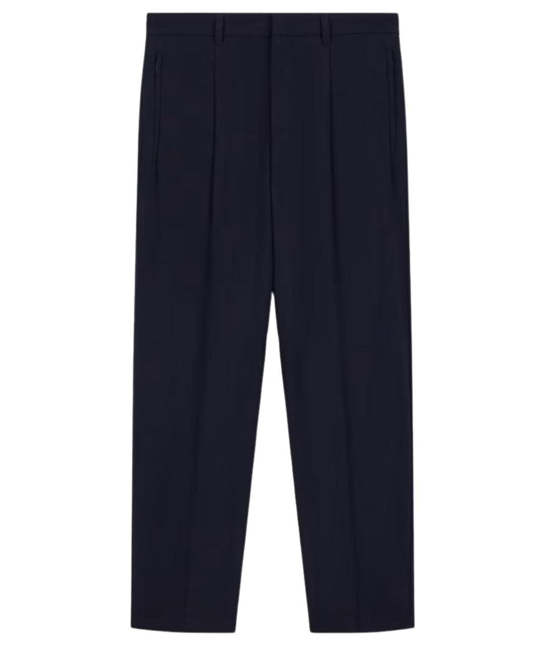 EMPORIO ARMANI Синие полиэстеровые повседневные брюки, фото 1