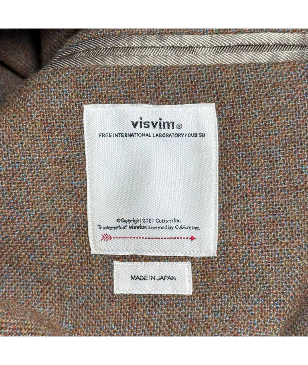VISVIM Коричневый шерстяной пиджак, фото 5
