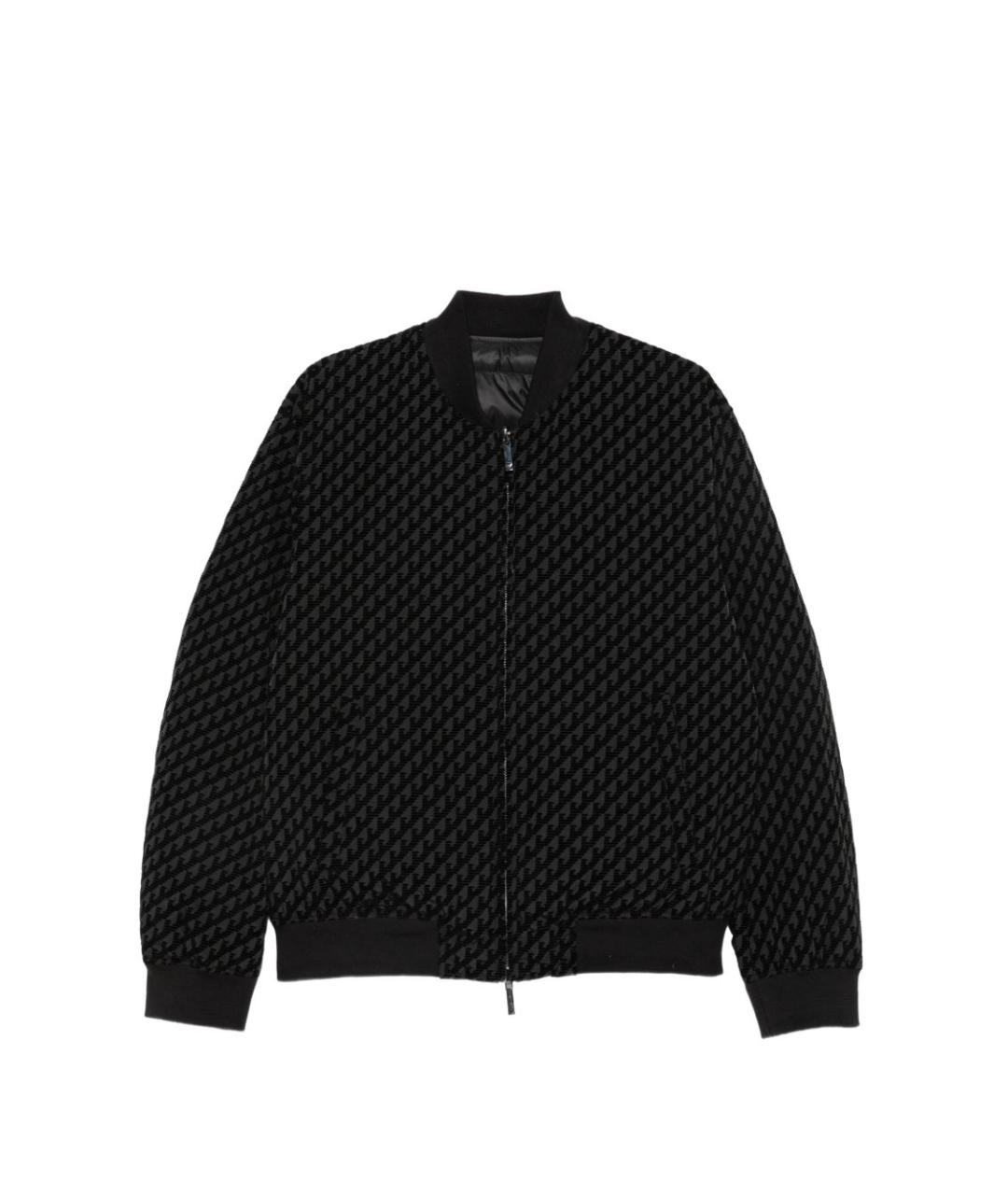 EMPORIO ARMANI Черное полиамидовое пальто, фото 4