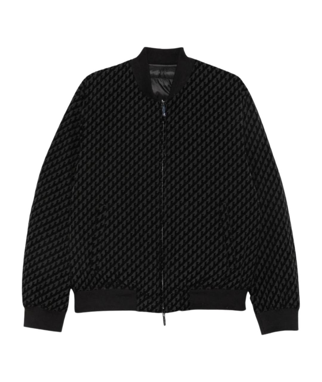 EMPORIO ARMANI Черное полиамидовое пальто, фото 1