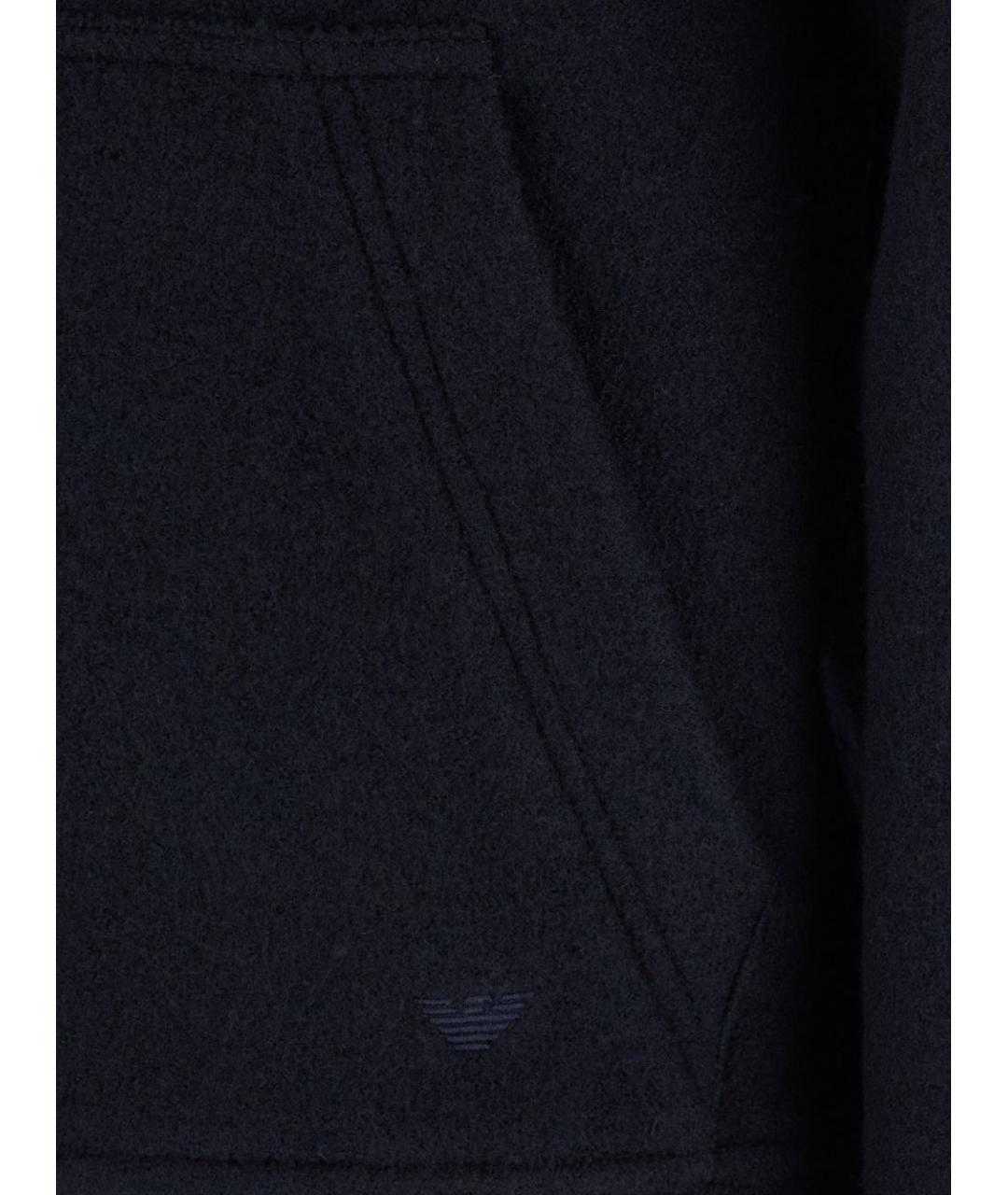 EMPORIO ARMANI Темно-синяя шерстяная куртка, фото 2