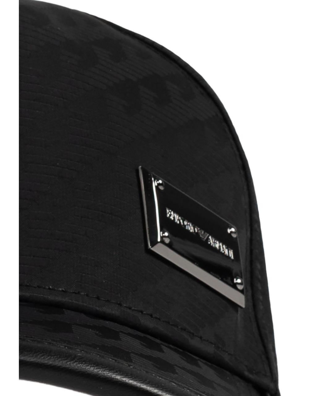 EMPORIO ARMANI Черная синтетическая кепка/бейсболка, фото 3