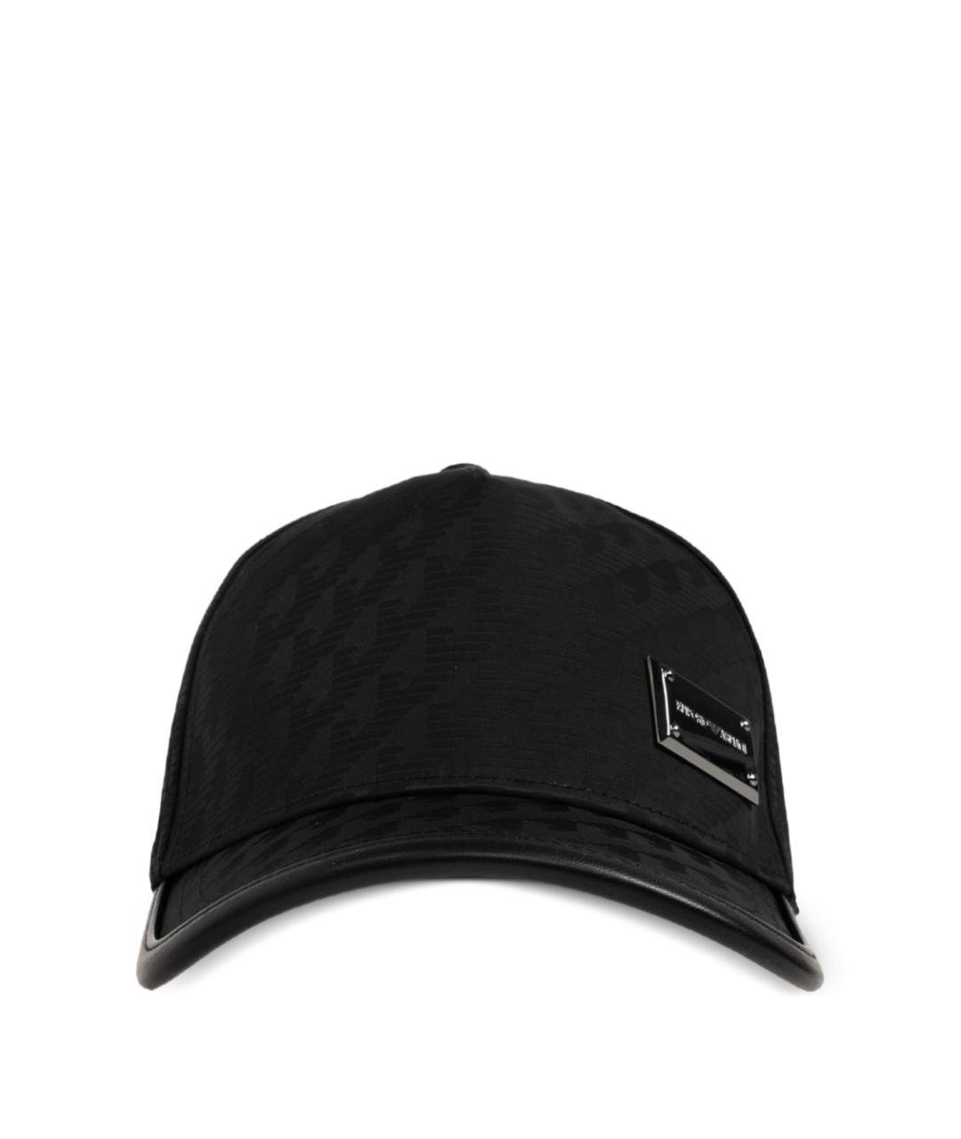 EMPORIO ARMANI Черная синтетическая кепка/бейсболка, фото 1