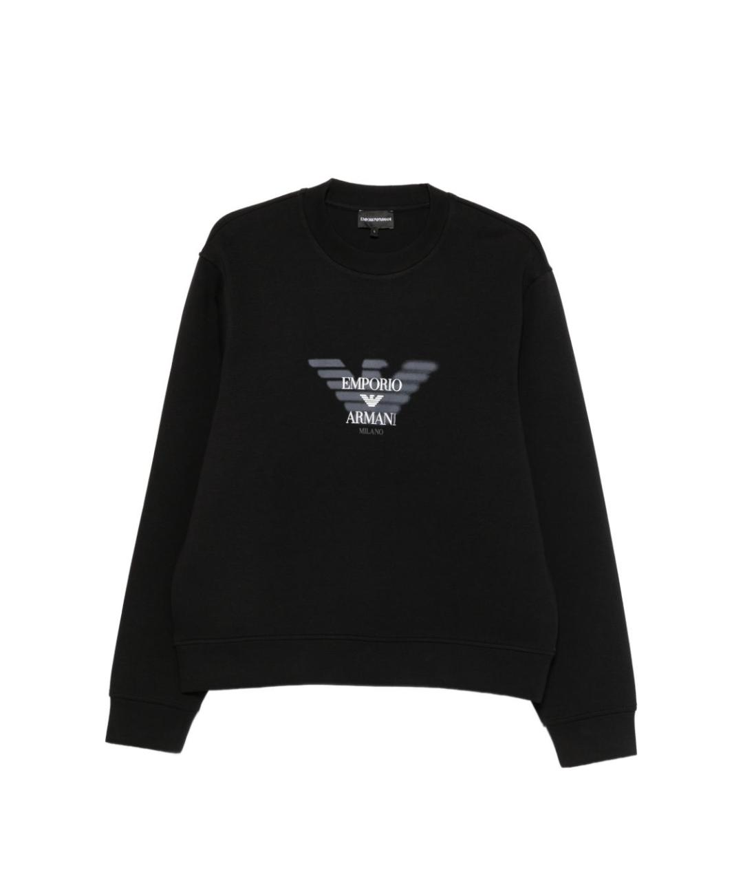 EMPORIO ARMANI Черный полиэстеровый джемпер / свитер, фото 1