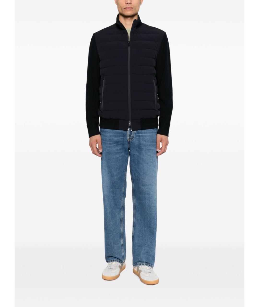 EMPORIO ARMANI Синяя полиамидовая куртка, фото 4