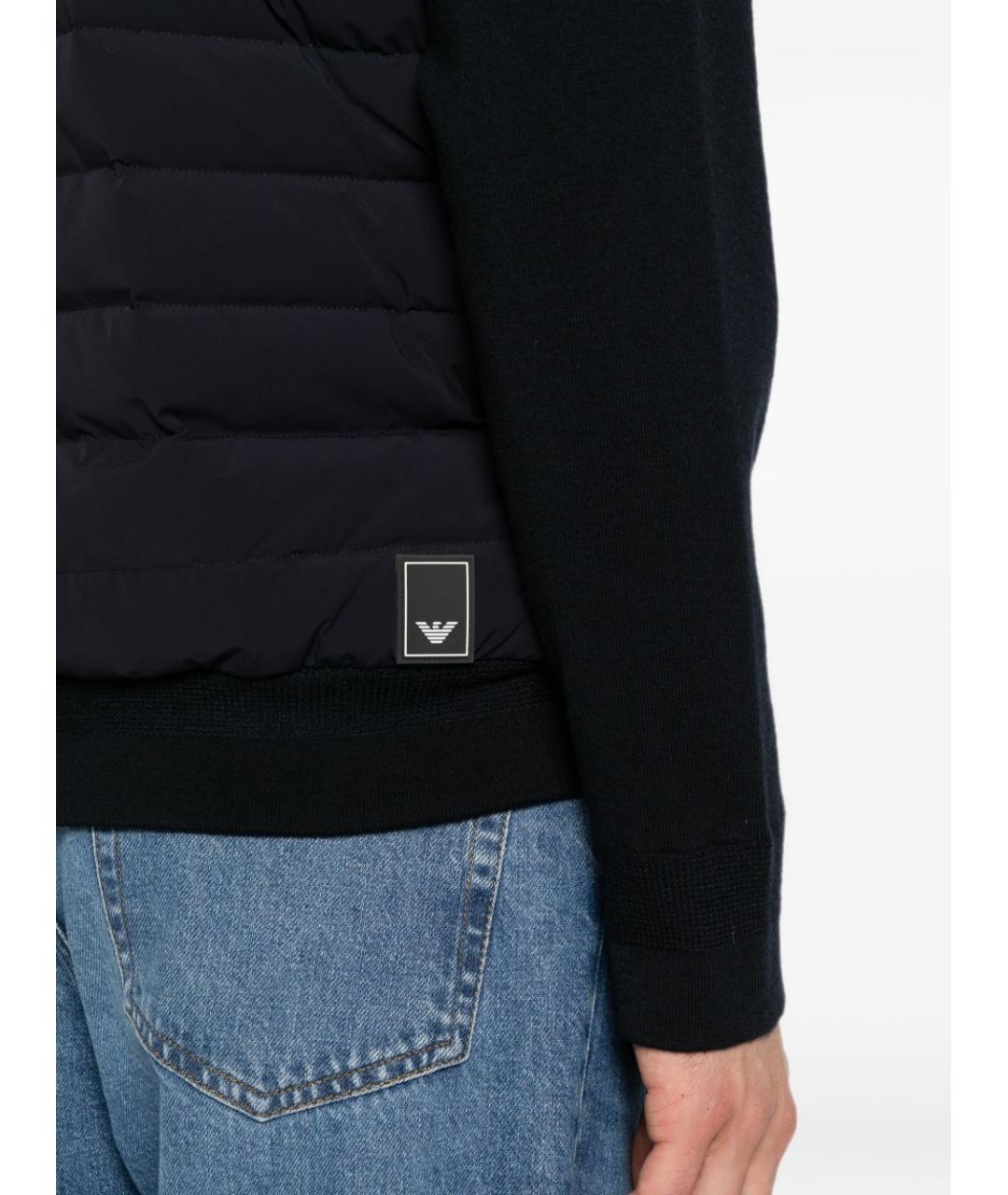 EMPORIO ARMANI Синяя полиамидовая куртка, фото 3