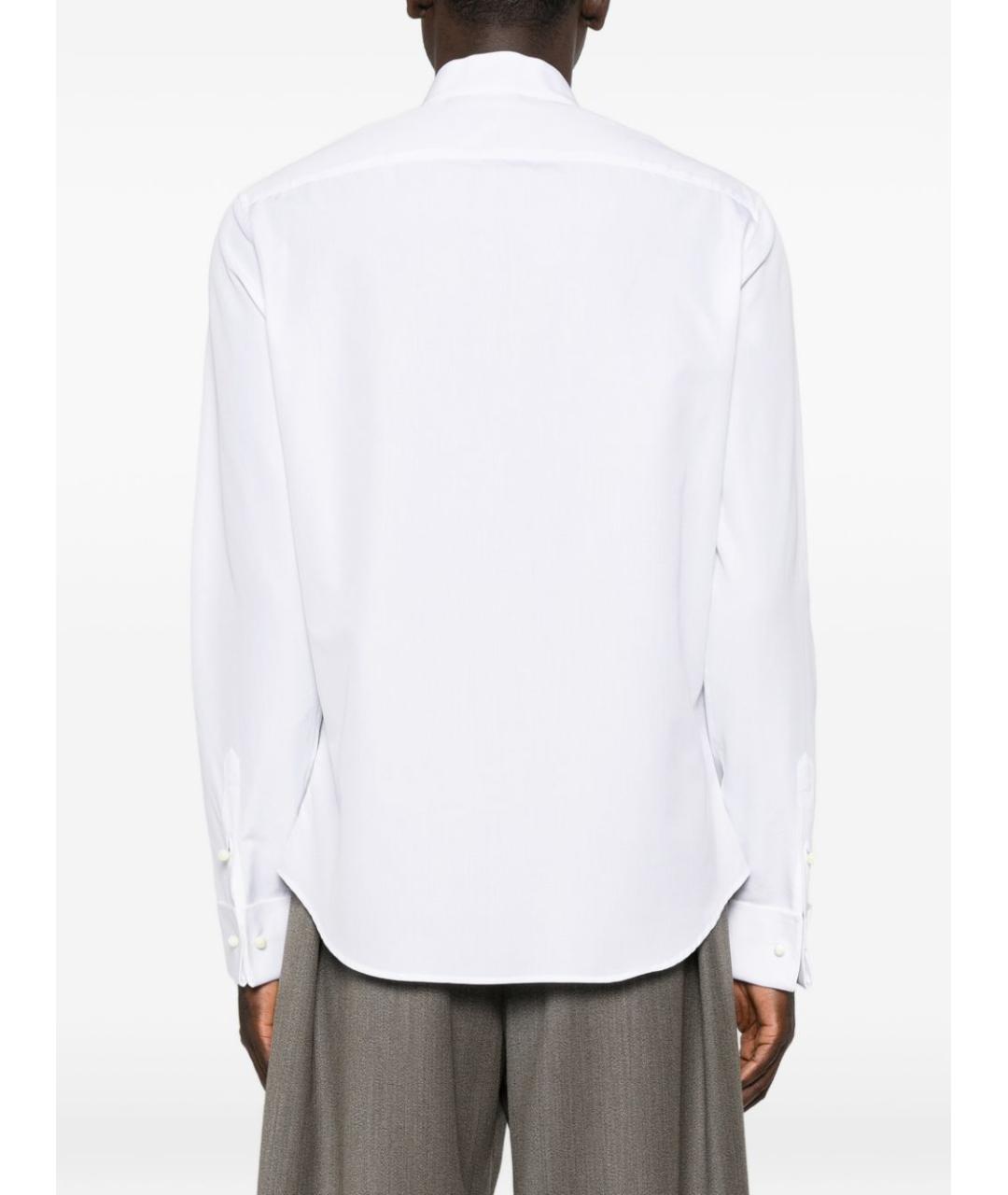EMPORIO ARMANI Белая хлопковая классическая рубашка, фото 2