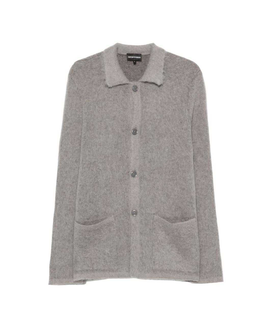 EMPORIO ARMANI Серый шерстяной джемпер / свитер, фото 1