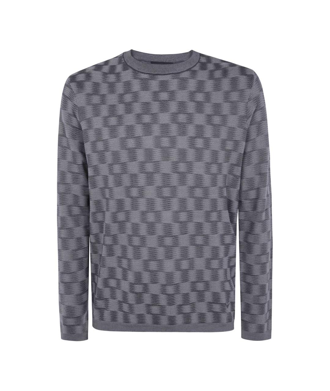 EMPORIO ARMANI Серый шерстяной джемпер / свитер, фото 1