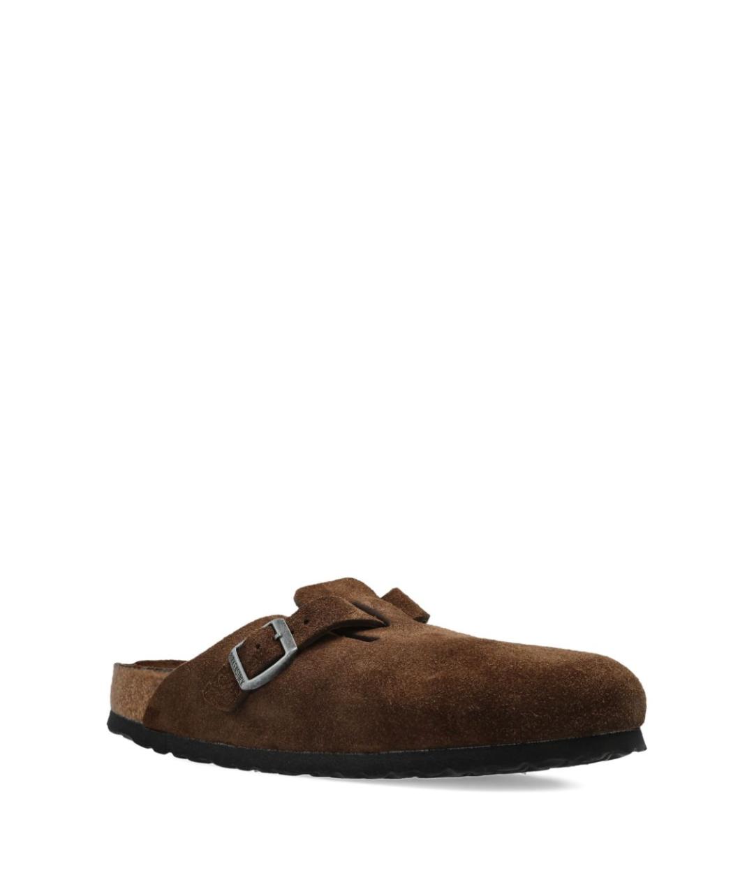 BIRKENSTOCK Коричневые замшевые сандалии, фото 3