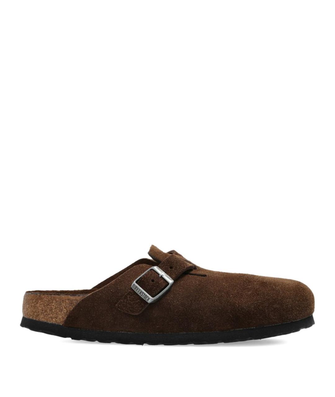 BIRKENSTOCK Коричневые замшевые сандалии, фото 1
