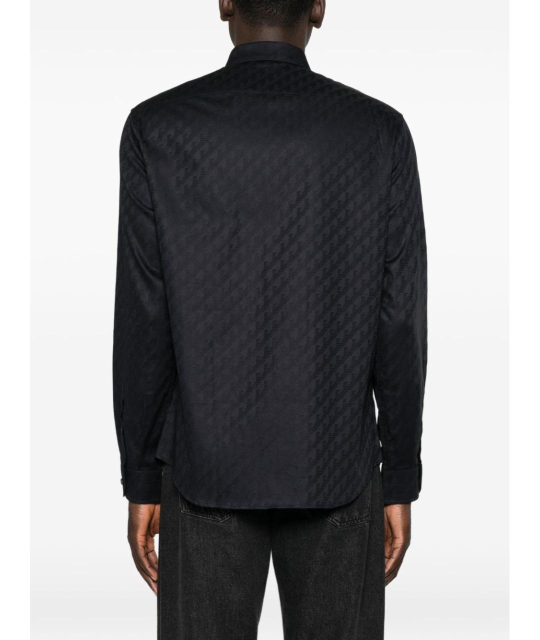 EMPORIO ARMANI Синяя хлопковая классическая рубашка, фото 4