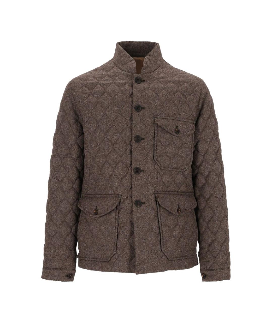 EMPORIO ARMANI Коричневая шерстяная куртка, фото 1
