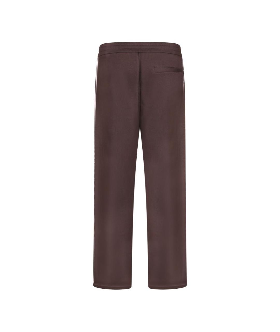 EMPORIO ARMANI Коричневые хлопковые повседневные брюки, фото 4