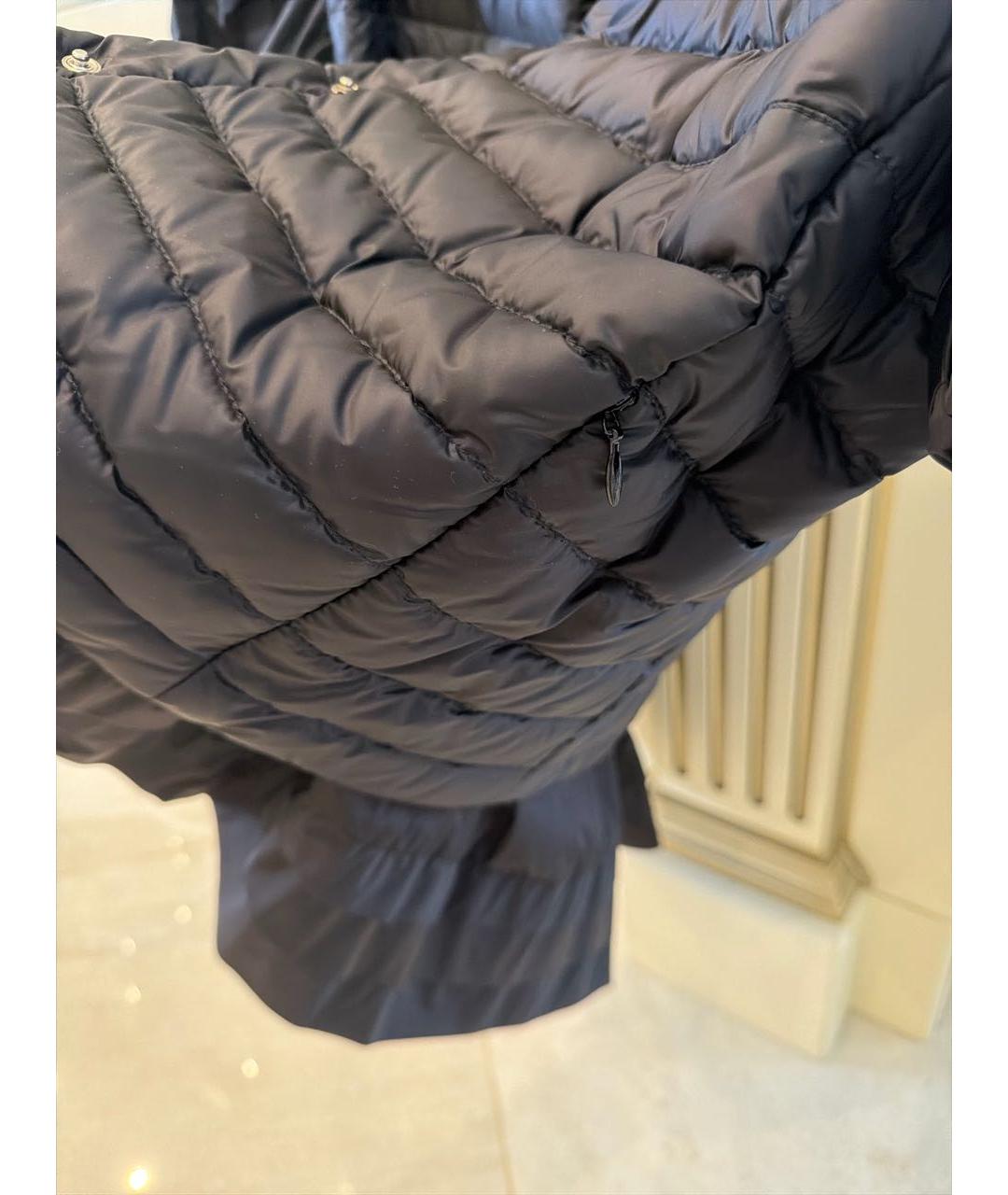 MONCLER Черный нейлоновый жилет, фото 6