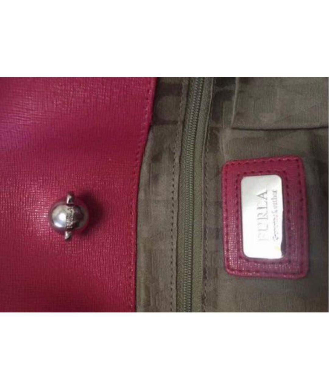 FURLA Фуксия кожаная сумка тоут, фото 3