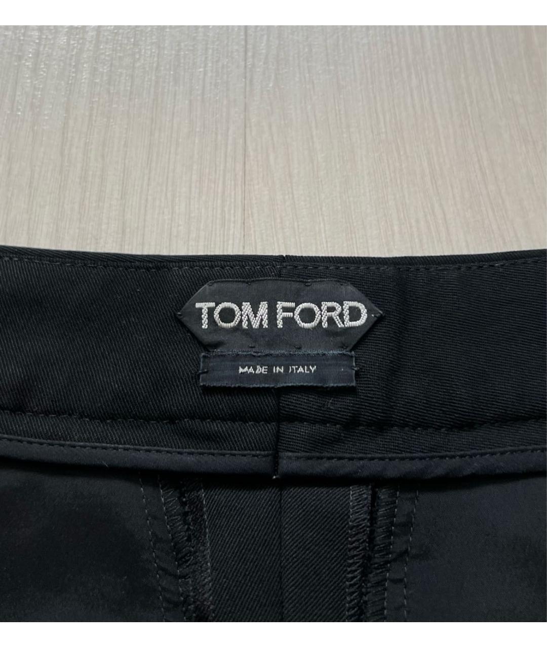 TOM FORD Черные шерстяные брюки узкие, фото 5
