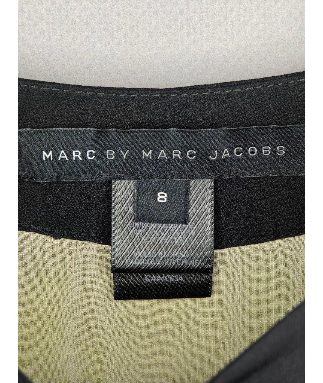 MARC BY MARC JACOBS Черное шелковое повседневное платье, фото 6