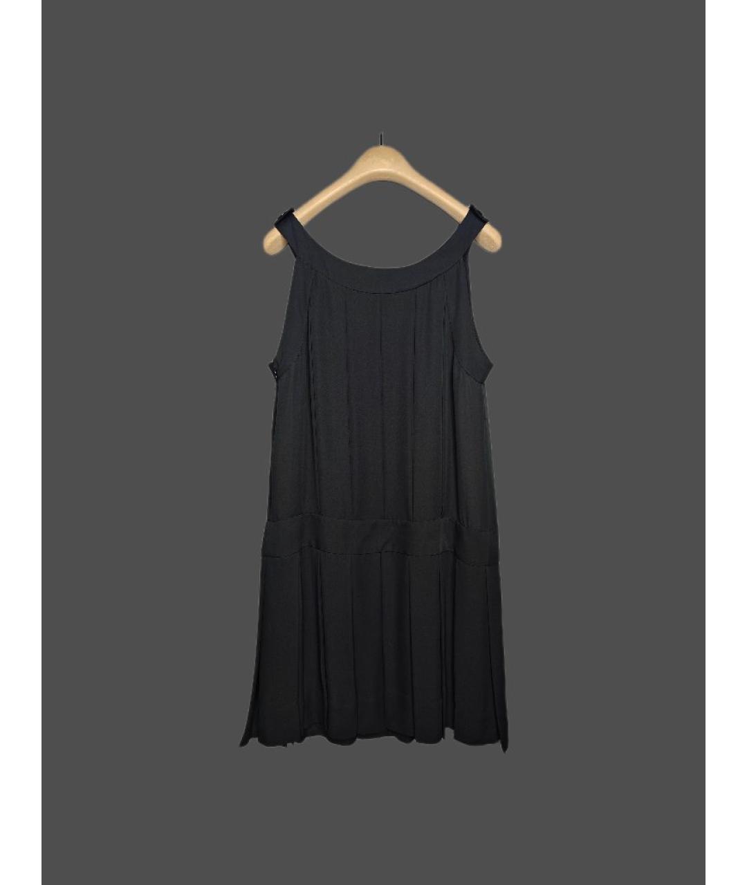 MARC BY MARC JACOBS Черное шелковое повседневное платье, фото 2