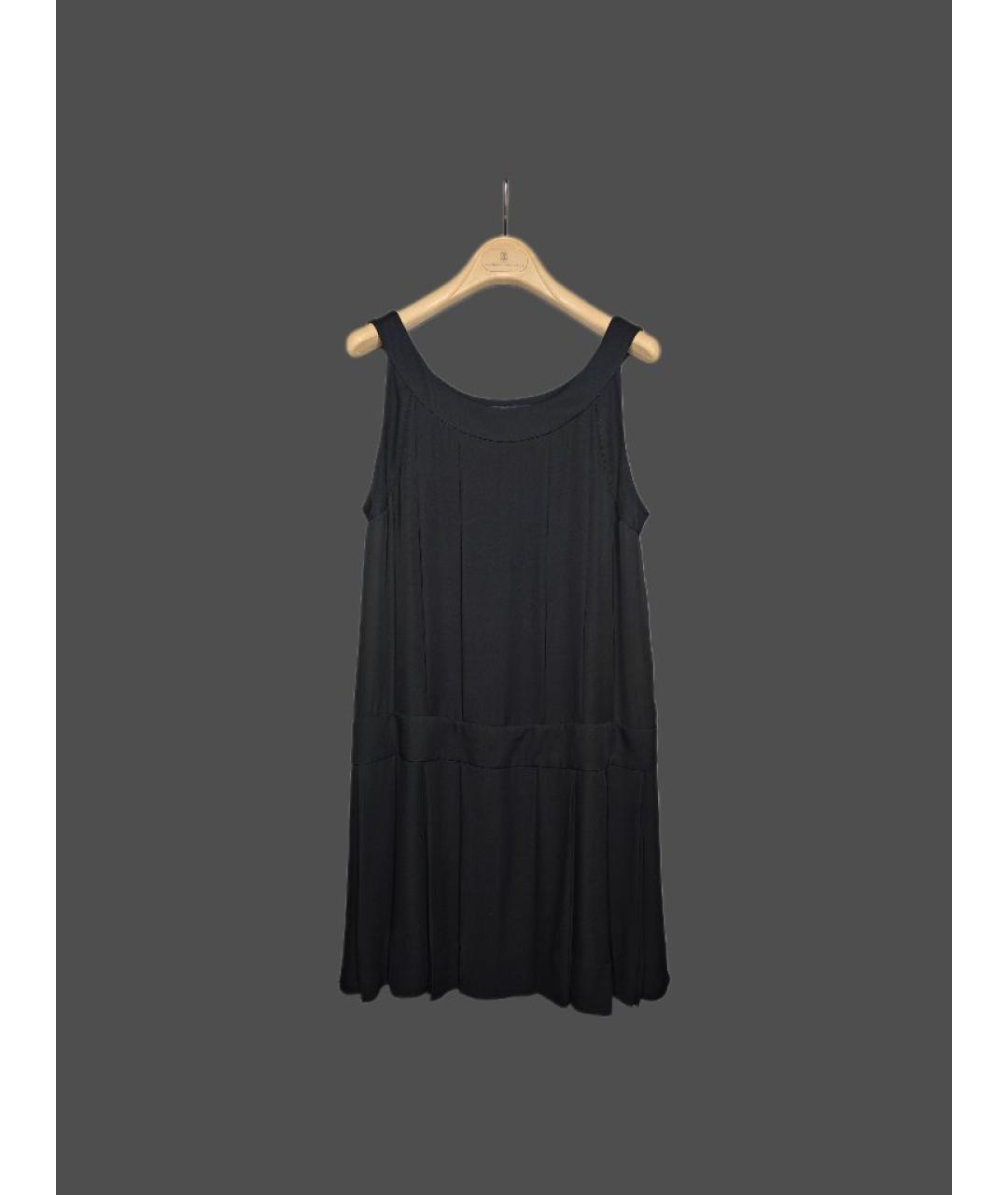 MARC BY MARC JACOBS Черное шелковое повседневное платье, фото 8