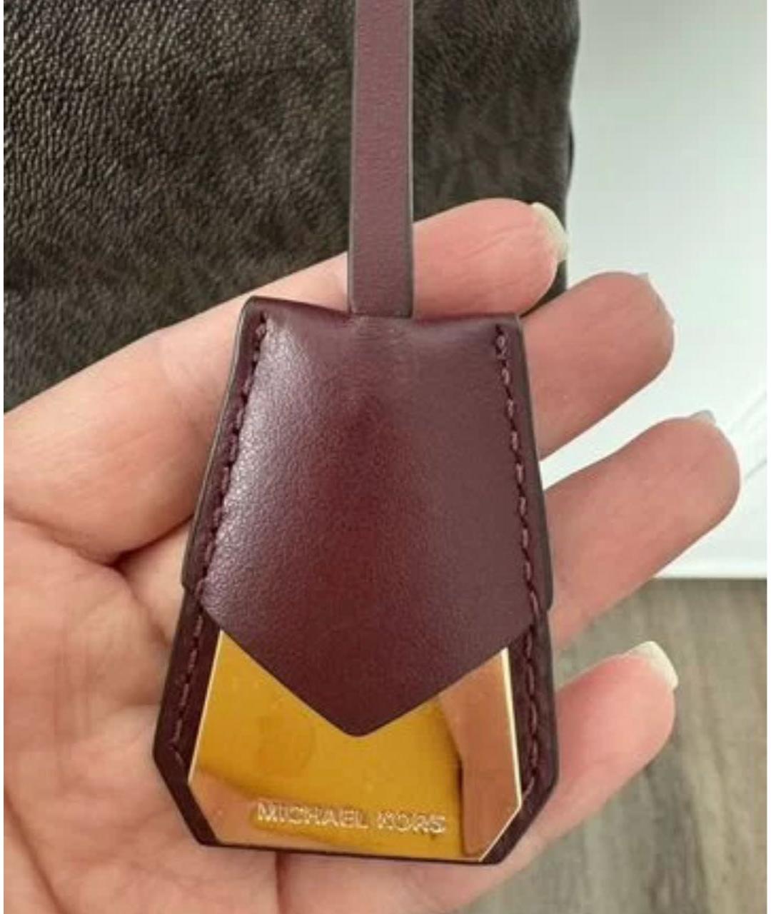 MICHAEL KORS Коричневая сумка с короткими ручками из искусственной кожи, фото 6