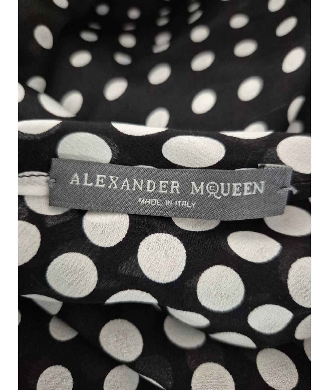ALEXANDER MCQUEEN Черное шелковое вечернее платье, фото 3