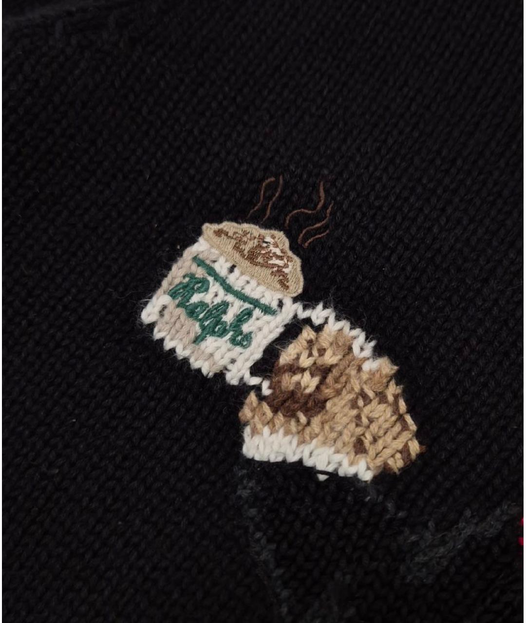 POLO RALPH LAUREN Черный хлопковый джемпер / свитер, фото 8