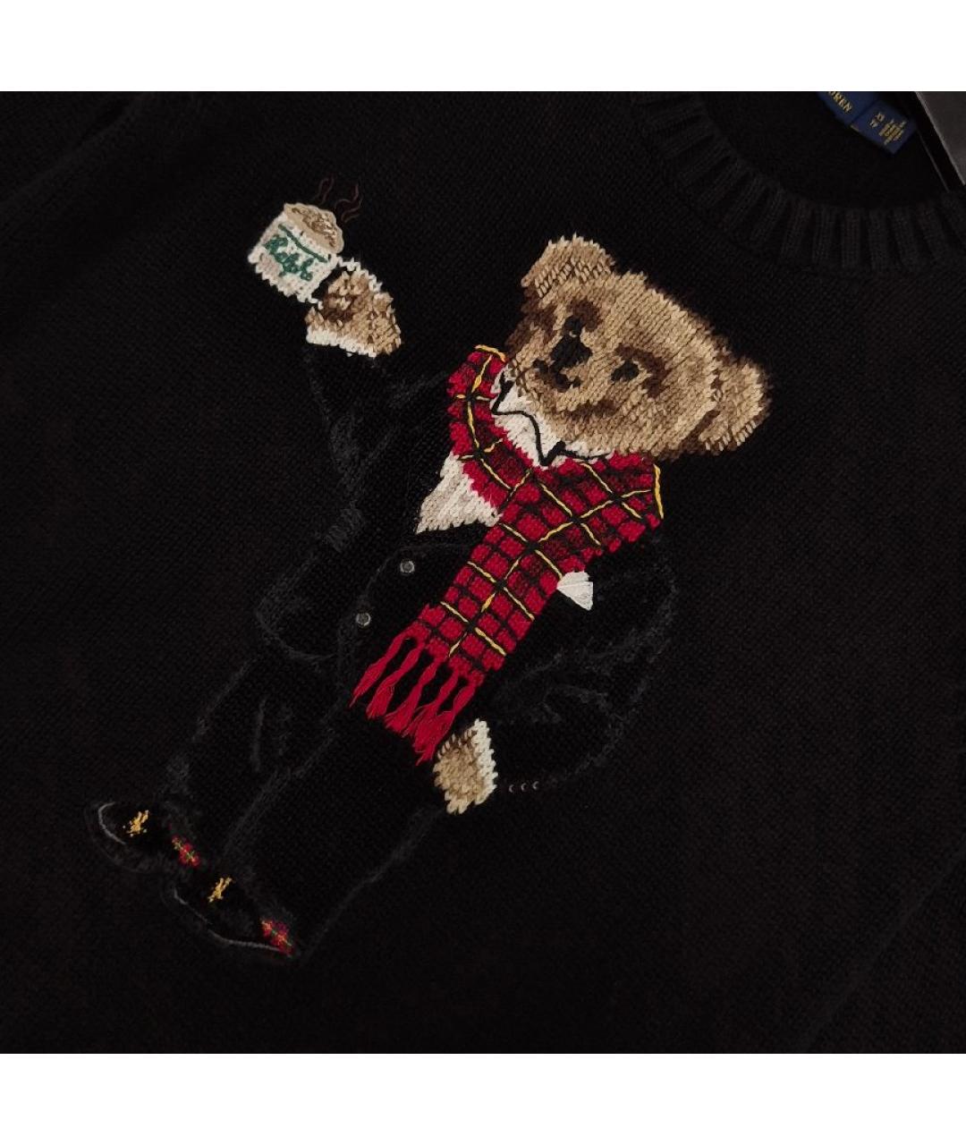 POLO RALPH LAUREN Черный хлопковый джемпер / свитер, фото 4