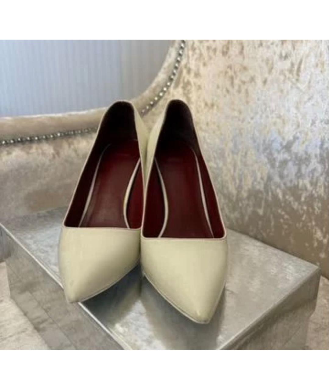 VALENTINO Белые кожаные туфли, фото 2