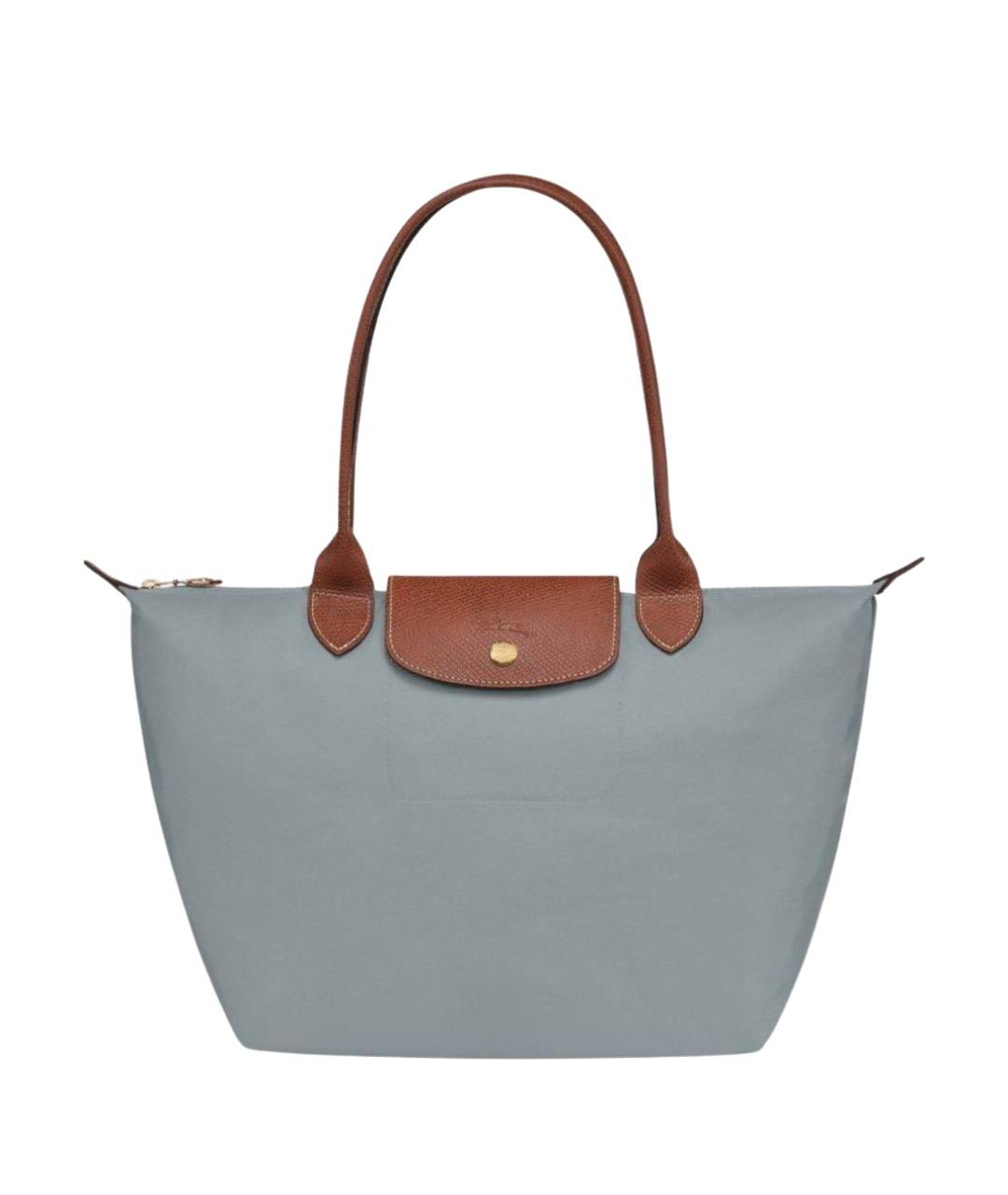 LONGCHAMP Голубая сумка тоут, фото 1