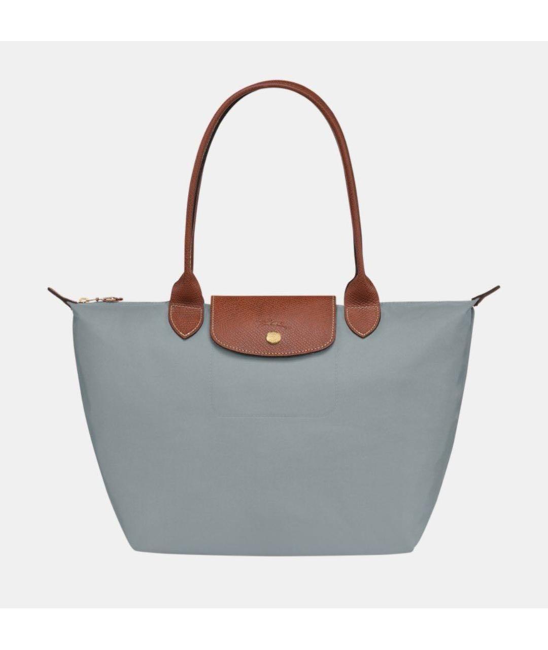 LONGCHAMP Голубая сумка тоут, фото 3