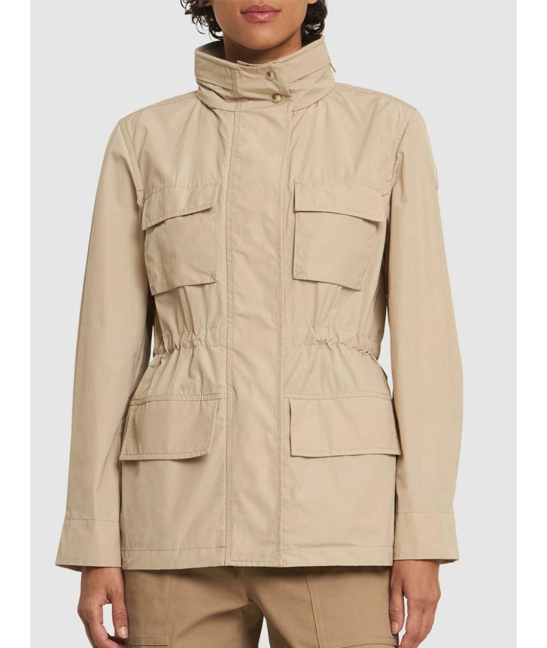 MONCLER Бежевая парка, фото 4