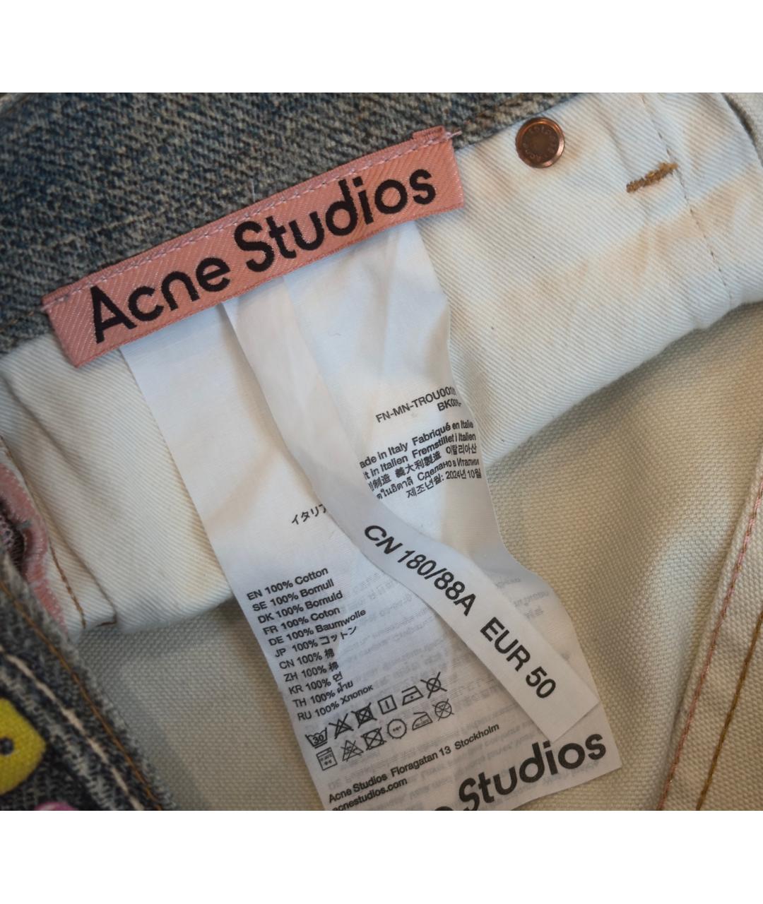 ACNE STUDIOS Мульти хлопковые джинсы, фото 9