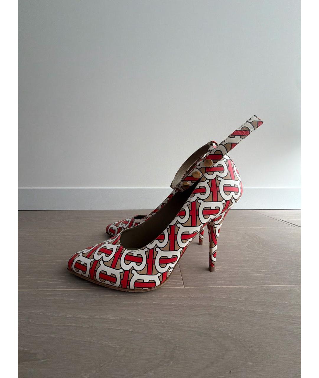 BURBERRY Мульти кожаные туфли, фото 5