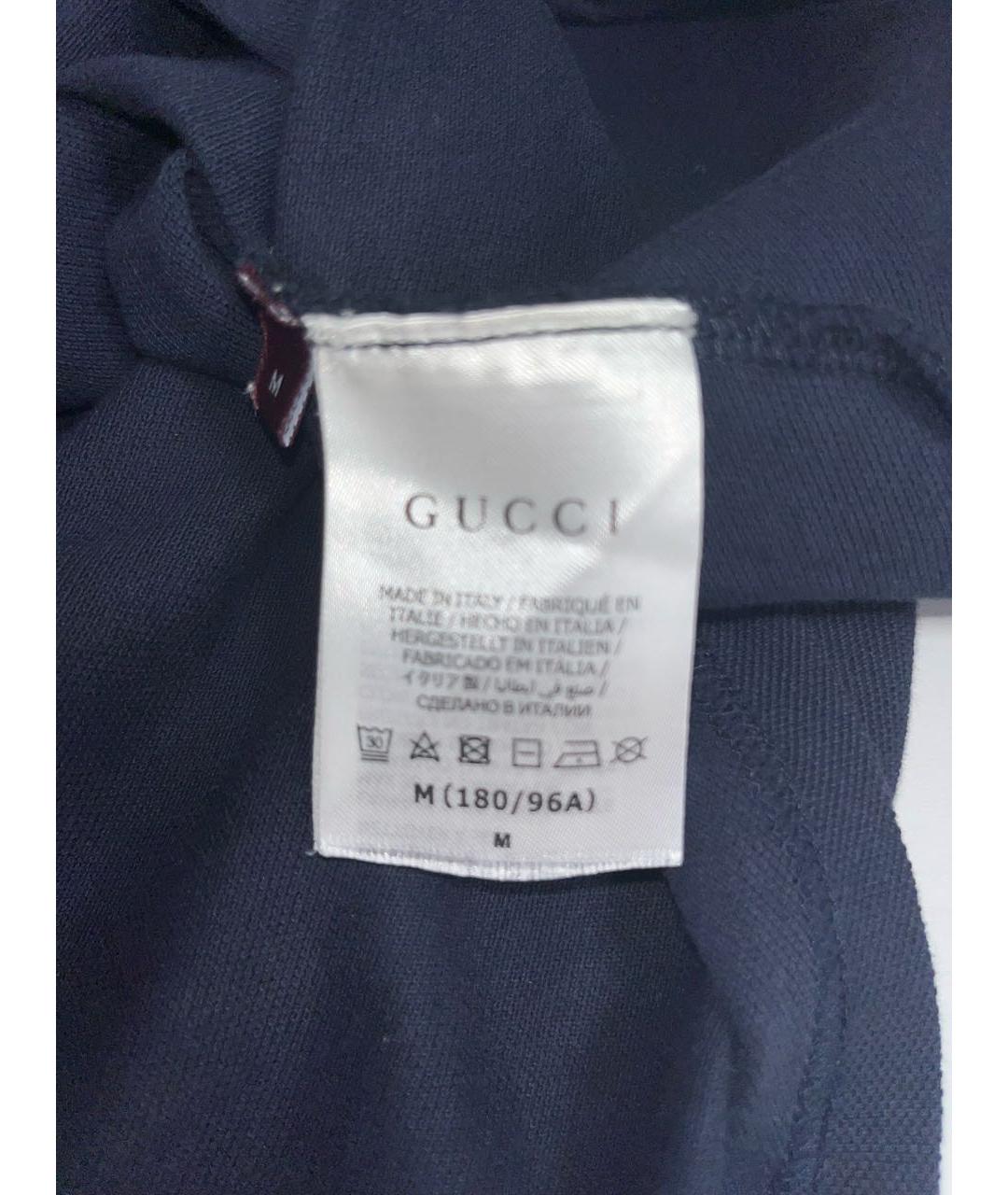 GUCCI Черная хлопковая футболка, фото 3