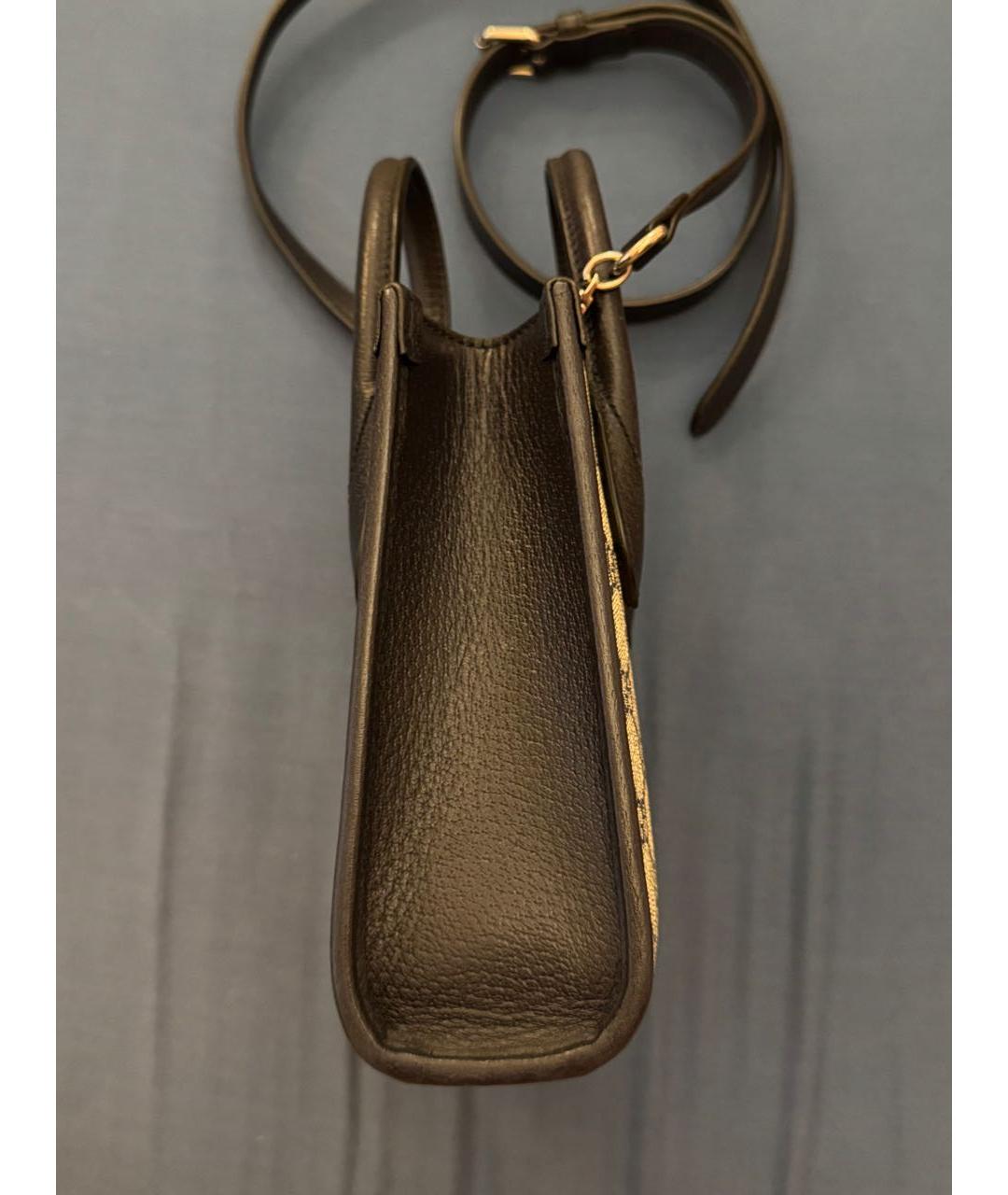 GUCCI Темно-синяя кожаная сумка через плечо, фото 3