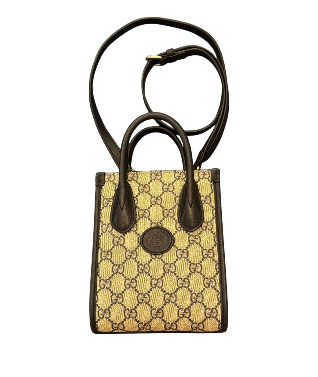 GUCCI Темно-синяя кожаная сумка через плечо, фото 1