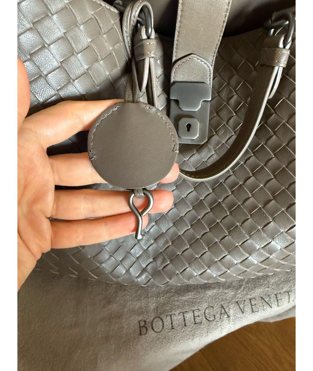 BOTTEGA VENETA Коричневая кожаная сумка тоут, фото 5