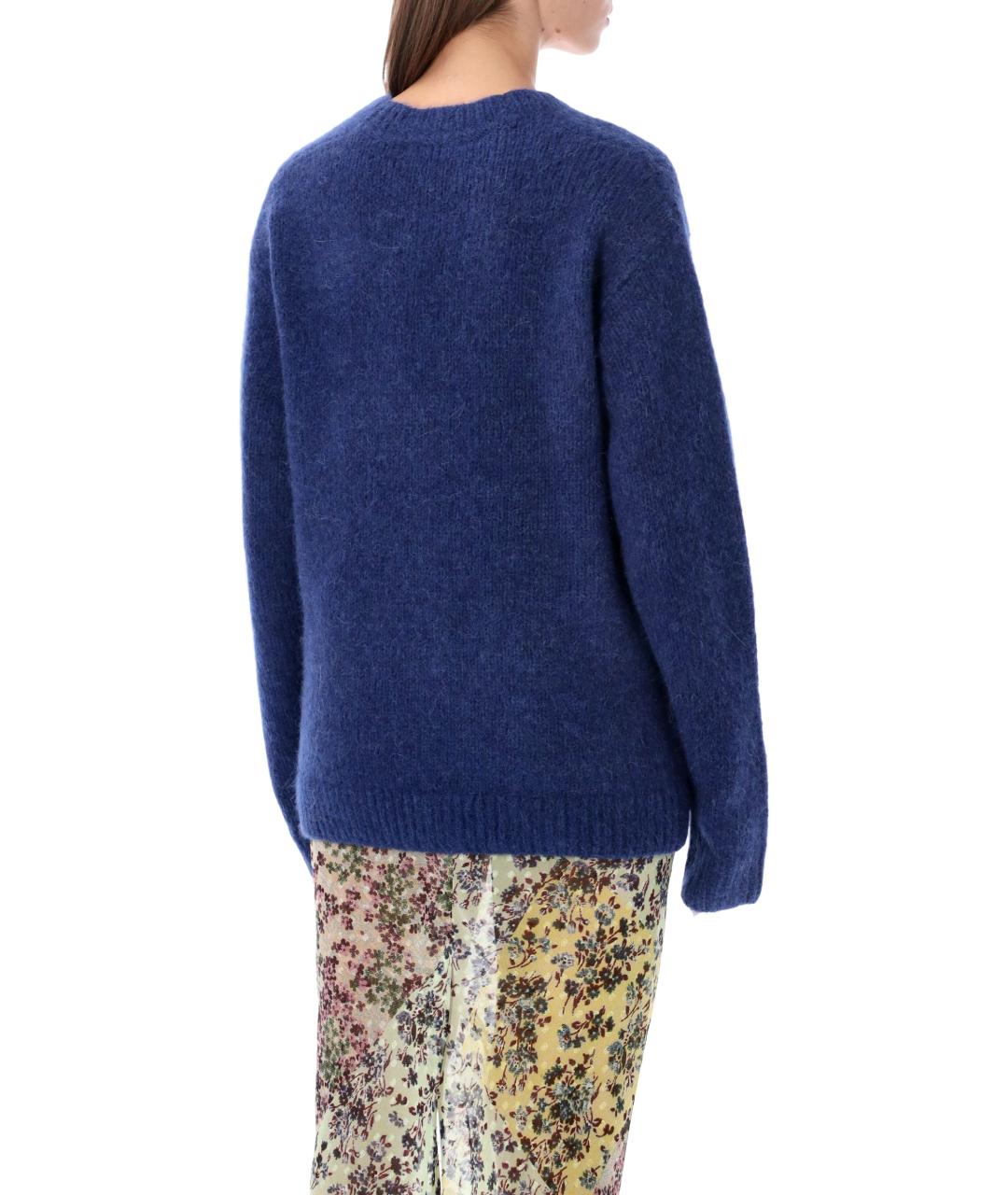 DRIES VAN NOTEN Синий шерстяной джемпер / свитер, фото 2