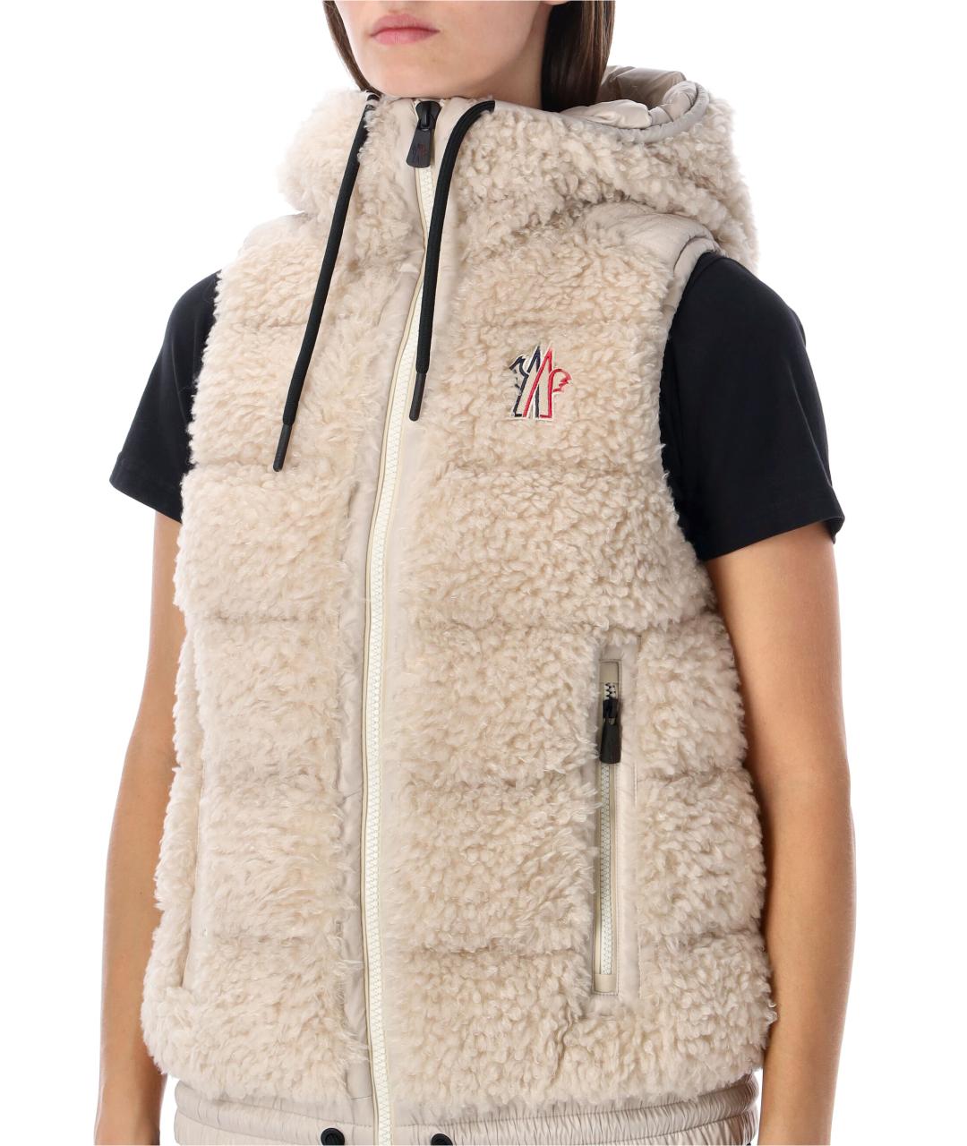 MONCLER GRENOBLE Белый жилет, фото 4