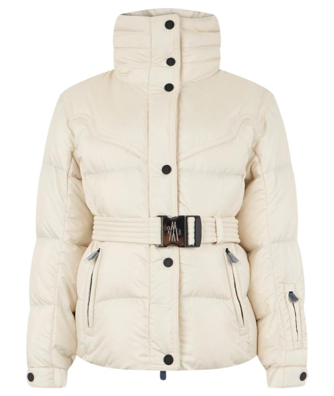 MONCLER GRENOBLE Бежевый синтетический пуховик, фото 1