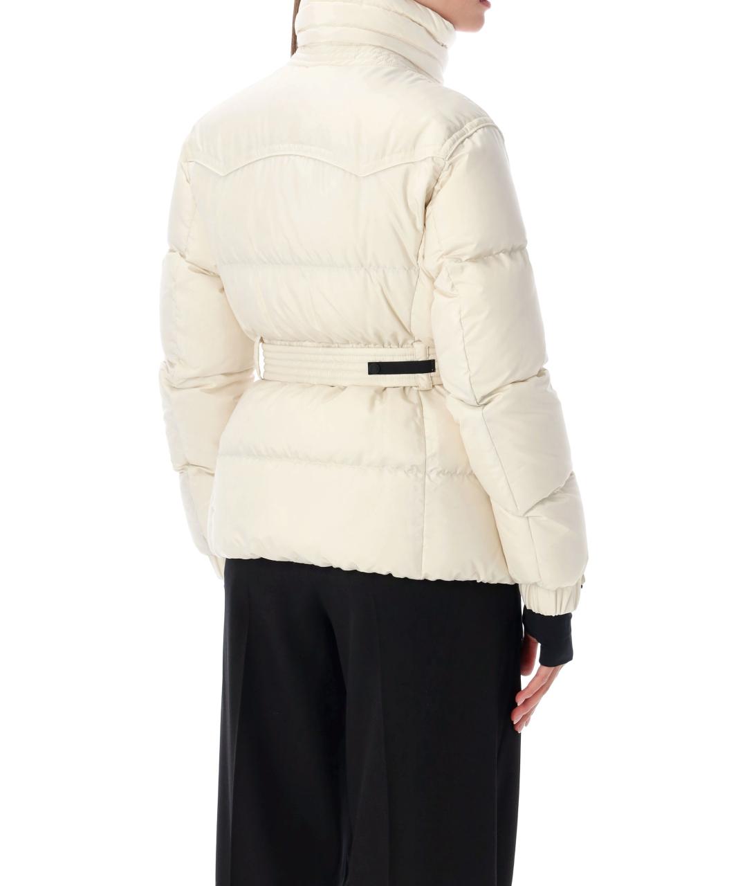 MONCLER GRENOBLE Бежевый синтетический пуховик, фото 3