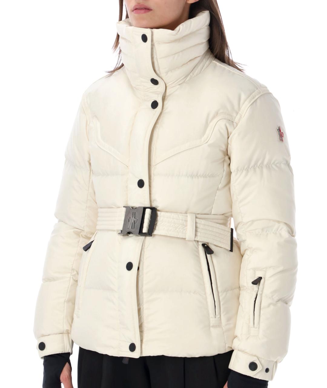 MONCLER GRENOBLE Бежевый синтетический пуховик, фото 4